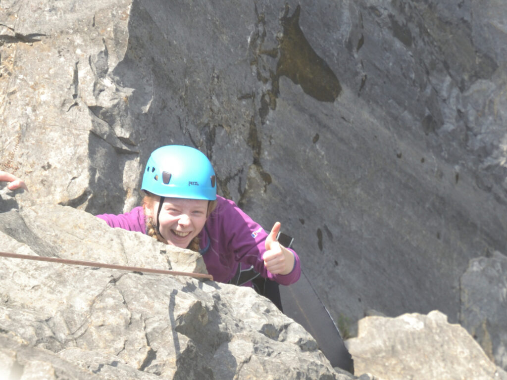 Climbing Rock Outdoors