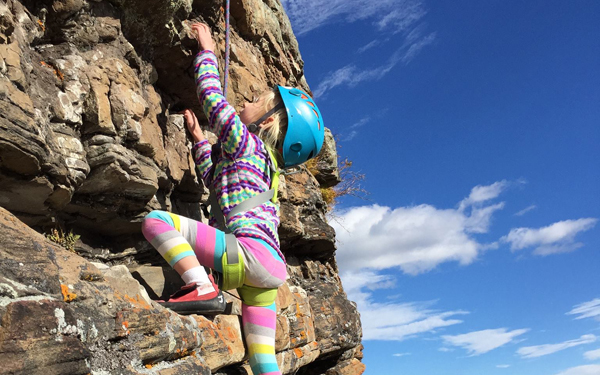 Climbing for beginners, the Mendips, N. Somerset