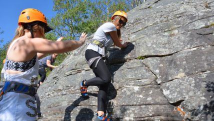 Introduction to outdoor climbing.