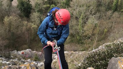 Abseiling Wye Valley