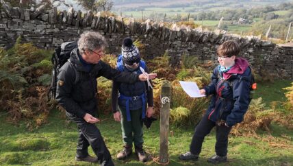 Youth Group navigation in the Brecons