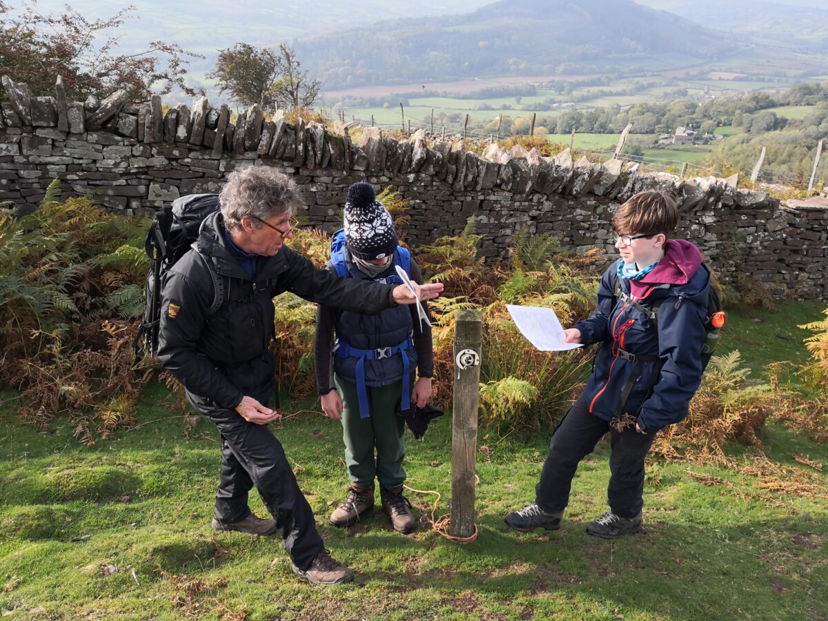 Youth group navigation in the Brecons