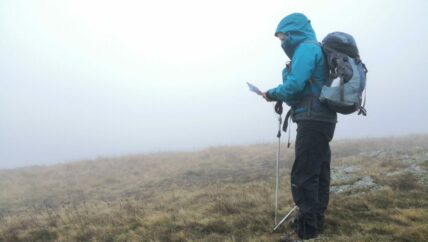 Hill top navigation in poor visibility