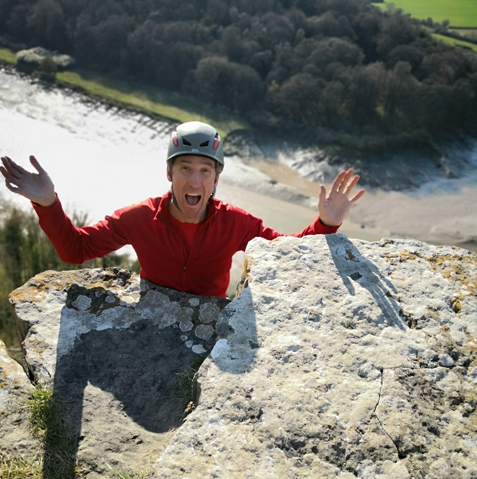 Fun climbing at Symonds Yat